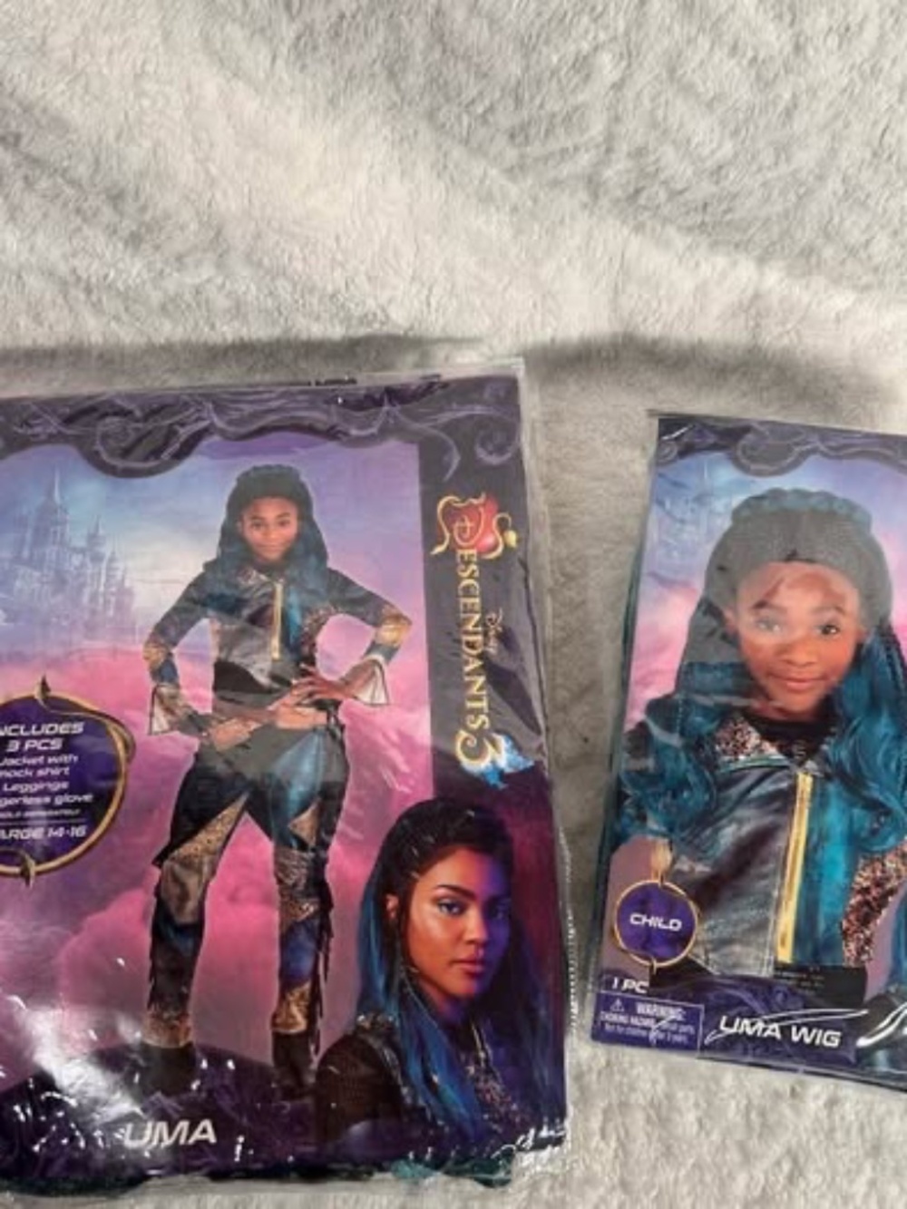 Disney Descendants Uma Costume + Wig – Size 14/16